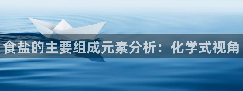 66m威九国际精选：食盐的主要组成元素分析：化学式视角